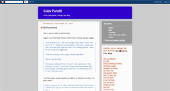 Desktop Screenshot of cubspundit.blogspot.com