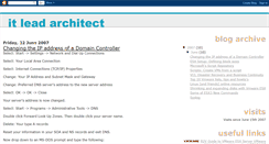 Desktop Screenshot of itleadarchitect.blogspot.com