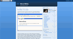 Desktop Screenshot of moralmilitia.blogspot.com