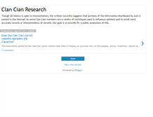 Tablet Screenshot of clancian-research.blogspot.com