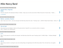 Tablet Screenshot of mikemancyband.blogspot.com