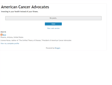 Tablet Screenshot of americancanceradvocates.blogspot.com