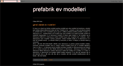 Desktop Screenshot of prefabrikmodelleri.blogspot.com