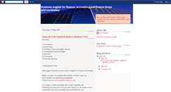 Desktop Screenshot of englishforfinance.blogspot.com