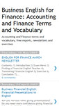 Mobile Screenshot of englishforfinance.blogspot.com