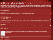 Tablet Screenshot of bethumc.blogspot.com