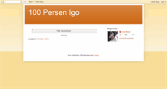 Desktop Screenshot of 100persenigo.blogspot.com