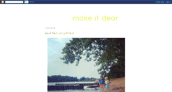 Desktop Screenshot of makeitdear.blogspot.com