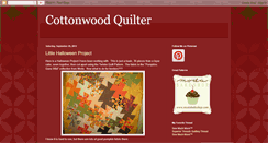 Desktop Screenshot of cottonwoodquilter.blogspot.com