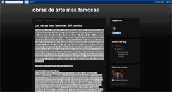 Desktop Screenshot of obrasmasfamosas.blogspot.com