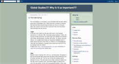 Desktop Screenshot of globalstudieswhyisitsoimportant.blogspot.com