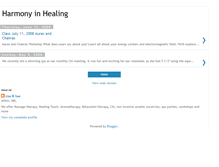 Tablet Screenshot of harmony-in-healing.blogspot.com