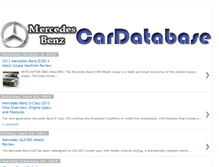 Tablet Screenshot of mercedes-cardatabase.blogspot.com