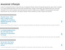 Tablet Screenshot of ancestrallifestyle.blogspot.com