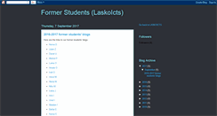 Desktop Screenshot of formerstudentsicts.blogspot.com