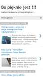 Mobile Screenshot of bo-pieknie-jest.blogspot.com