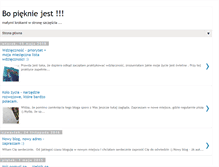 Tablet Screenshot of bo-pieknie-jest.blogspot.com