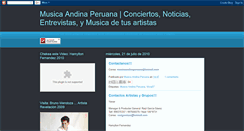 Desktop Screenshot of musicaandinaperuana-contactos.blogspot.com