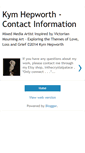 Mobile Screenshot of kymhepworthcontact.blogspot.com