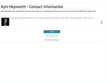 Tablet Screenshot of kymhepworthcontact.blogspot.com