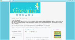Desktop Screenshot of gossamerdreamsstore.blogspot.com