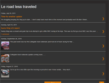 Tablet Screenshot of leroadlesstraveled.blogspot.com