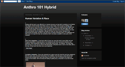 Desktop Screenshot of anthro101hybrid.blogspot.com