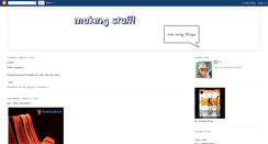 Desktop Screenshot of makingstuffanddoingthings.blogspot.com