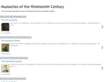 Tablet Screenshot of mustachesofthenineteenthcentury.blogspot.com