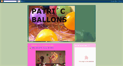 Desktop Screenshot of patricballons.blogspot.com