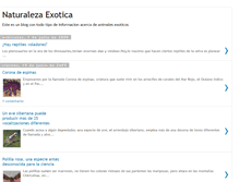 Tablet Screenshot of naturalezaexotica.blogspot.com