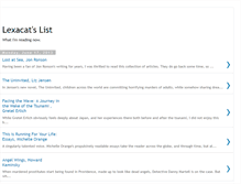 Tablet Screenshot of lexacatslist.blogspot.com