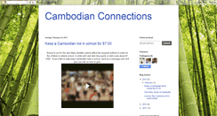 Desktop Screenshot of cambodianconnections.blogspot.com