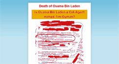 Desktop Screenshot of death-of-osama-bin-laden.blogspot.com