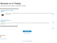 Tablet Screenshot of bienestarentrabajo.blogspot.com