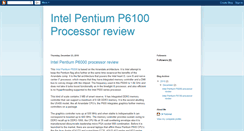 Desktop Screenshot of intelpentiump6100processorreview.blogspot.com