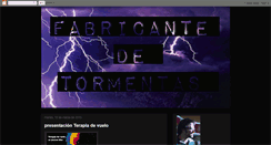 Desktop Screenshot of fabricantedetormentas.blogspot.com