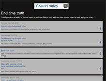 Tablet Screenshot of endtimetruthseeker.blogspot.com