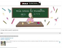 Tablet Screenshot of miscosasdemaestra.blogspot.com