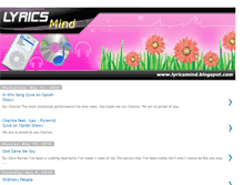 Tablet Screenshot of lyricsmind.blogspot.com