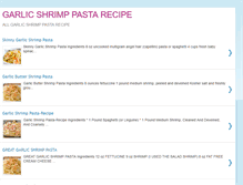 Tablet Screenshot of garlic-shrimp-pasta-recipe.blogspot.com