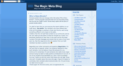 Desktop Screenshot of magicmetablog.blogspot.com