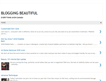 Tablet Screenshot of bloggingbeautiful.blogspot.com