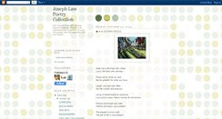 Desktop Screenshot of josephlawpoetry.blogspot.com