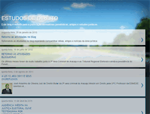 Tablet Screenshot of estudosdedireito.blogspot.com