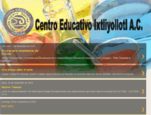 Tablet Screenshot of centroeducativoixtliyollotl.blogspot.com