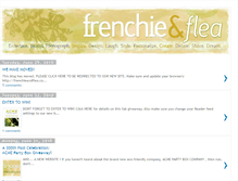 Tablet Screenshot of frenchieandflea.blogspot.com