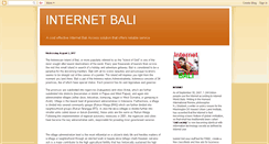 Desktop Screenshot of internetbali.blogspot.com