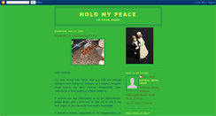 Desktop Screenshot of holdmypeace.blogspot.com