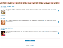 Tablet Screenshot of chinese-idols.blogspot.com